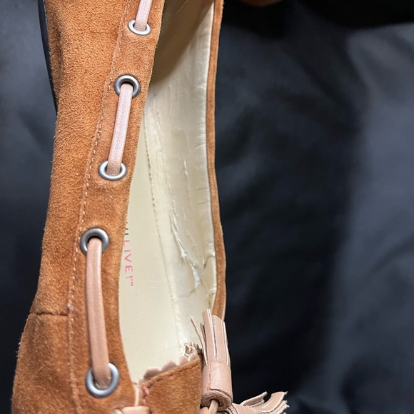 Isaac Mizrah Tan Suede Women's Loafers - Picture 8 of 9